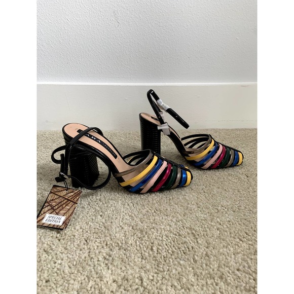 Strappy Multi-Color Sandals - Picture 4 of 8